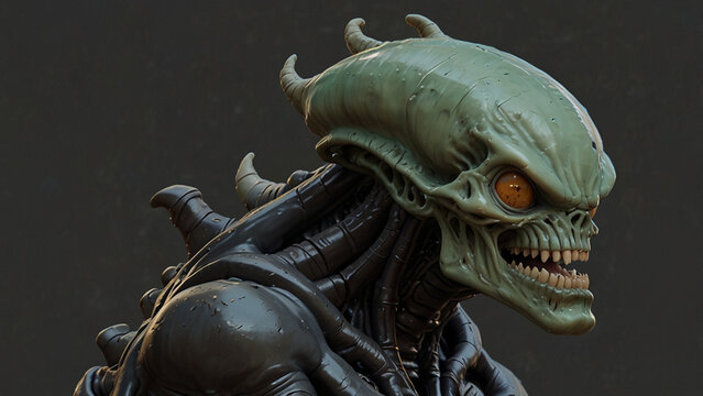 close up of a man with a scary face