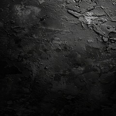 Obraz premium A dark grunge background texture for design, featuring rough and worn textures with subtle hints of light in the corners. It's perfect as an overlay or for creating urbanstyle designs. The black color
