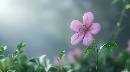 Obraz premium A flower with a slightly foggy background very detailed and realistic shape