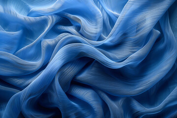 Obraz premium Blue Fabric Texture Pattern