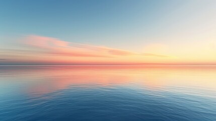 Fototapeta premium Gradient of Possibility The image transitions seamlessly from cool blue to warm orange, evoking a sense of boundless potential and infinite possibilities Each color represents a different stage of g