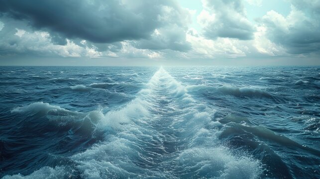 The Parting of the Waters The ocean miraculously parts, creating a canal for passage, echoing the biblical tale of Moses and the Red Sea