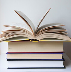 stack of books