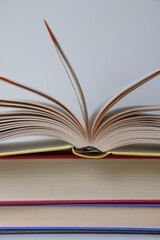 open book on a table