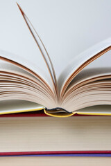 open book isolated on white background