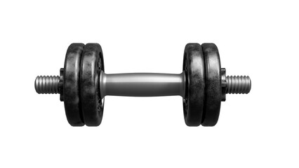 Sport lifestyle concept with One Dumbbells, clipping path, 3D render