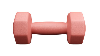 Sport lifestyle concept with One Dumbbells, clipping path, 3D render