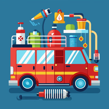 fire truck, fire engine, firefighting vehicle, emergency vehicle, rescue vehicle, fire department vehicle, fire truck vector, fire engine vector, firefighting car, fire service vehicle, 