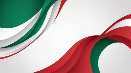 abstract wavy background with germany concept. Waving ribbon or banner with flag of Italy. Template for independence day poster design