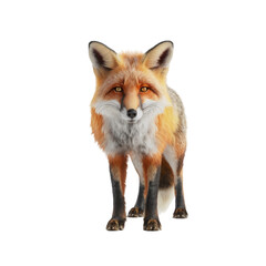 Photo of Fox isolated on transparent background