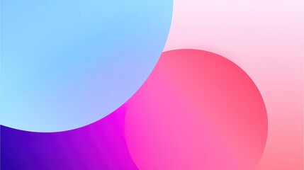 Obraz premium Abstract background with pastel blue and pink gradient circles. Modern, vibrant design perfect for web, presentations, and print media.