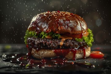 Burger Realistic photography