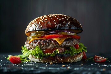 Burger Realistic photography