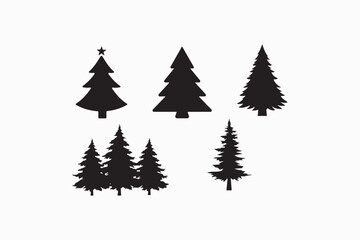 Christmas tree silhouette