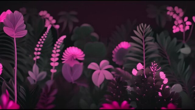 flowers on black
