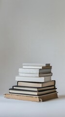 Photo new books on white background 