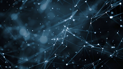 Dark Abstract Polygonal Space Background