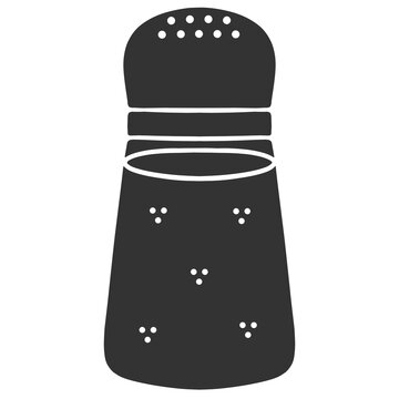 recommend clip art: black silhouette salt shaker icon illustration