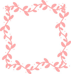 Botanical Vine Border, Elegant Branch Graphic Vector