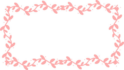 Botanical Vine Frame, Elegant Branch Graphic Vector