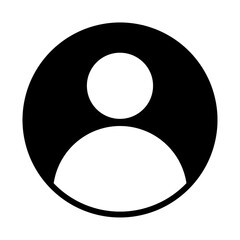 User profile icon with simple and modern design