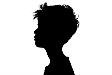 Boy head  silhouette