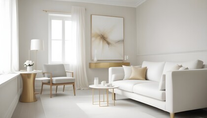 Photo interior modern design room 3d illustration