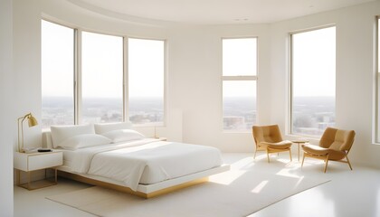 Fototapeta premium Photo interior modern design room 3d illustration