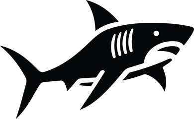 Hand Drawn Engraving Pen and Ink White Shark Vintage Vintage Vector Illustration