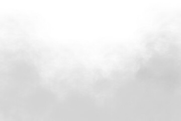 Floating white smoke overlay on transparent background. White fog texture effect. Misty fog or mist smoke on white background. PNG Design elements © Amona HD