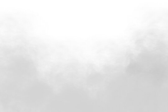 Floating white smoke overlay on transparent background. White fog texture effect. Misty fog or mist smoke on white background. PNG Design elements