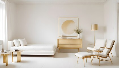 Photo interior modern design room 3d illustration