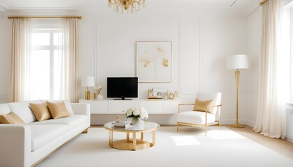 Fototapeta premium Photo interior modern design room 3d illustration