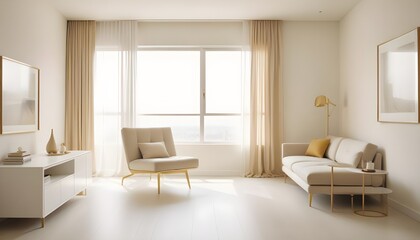 Photo interior modern design room 3d illustration