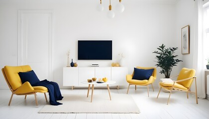 Photo interior modern design room 3d illustration