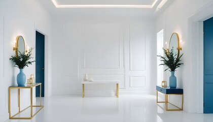 Fototapeta premium Photo interior modern design room 3d illustration