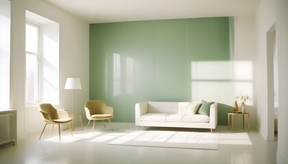 Photo interior modern design room 3d illustration