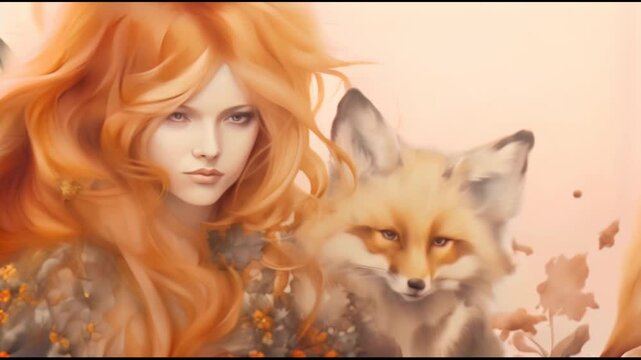 girl with fox
