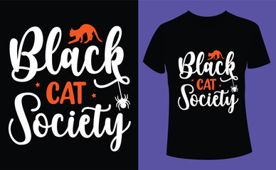 Halloween black cat society design, Halloween Tshirt Pumpkin Patch Cutie, Scary Halloween T-shirt design EPS file, t-shirt design template