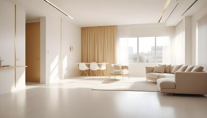 Photo interior modern design room 3d illustration