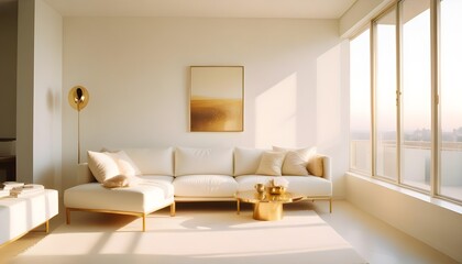 Fototapeta premium Photo interior modern design room 3d illustration