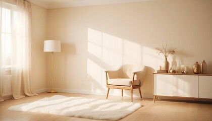 Photo interior modern design room 3d illustration