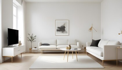 Fototapeta premium Photo interior modern design room 3d illustration