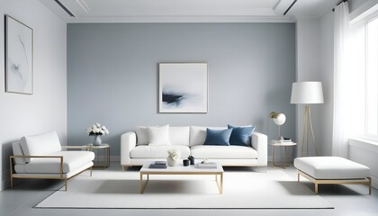 Photo interior modern design room 3d illustration