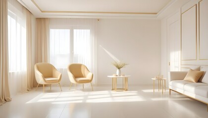 Photo interior modern design room 3d illustration
