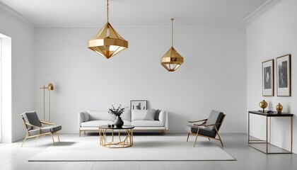 Photo interior modern design room 3d illustration