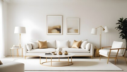 Photo interior modern design room 3d illustration