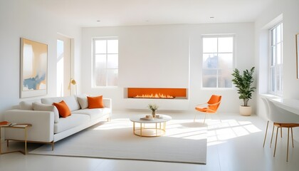 Photo interior modern design room 3d illustration