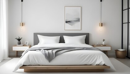 Photo interior modern design room 3d illustration