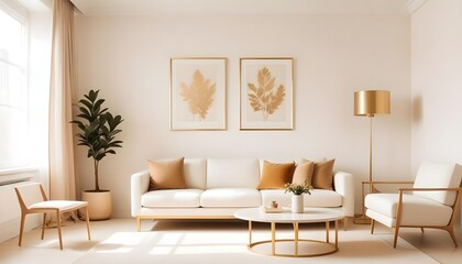 Obraz premium Photo interior modern design room 3d illustration